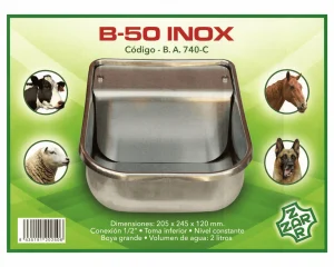 Bebedero B-50 inoxidable CON caja