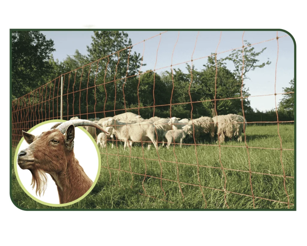 Malla para cabras 50 metros por 1,06 metros para cercado electrico