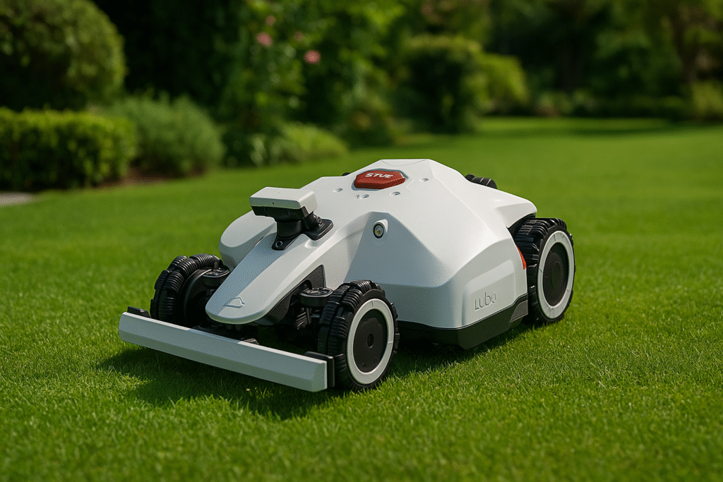 Robot cortacésped LUBA en jardín: opiniones y compra