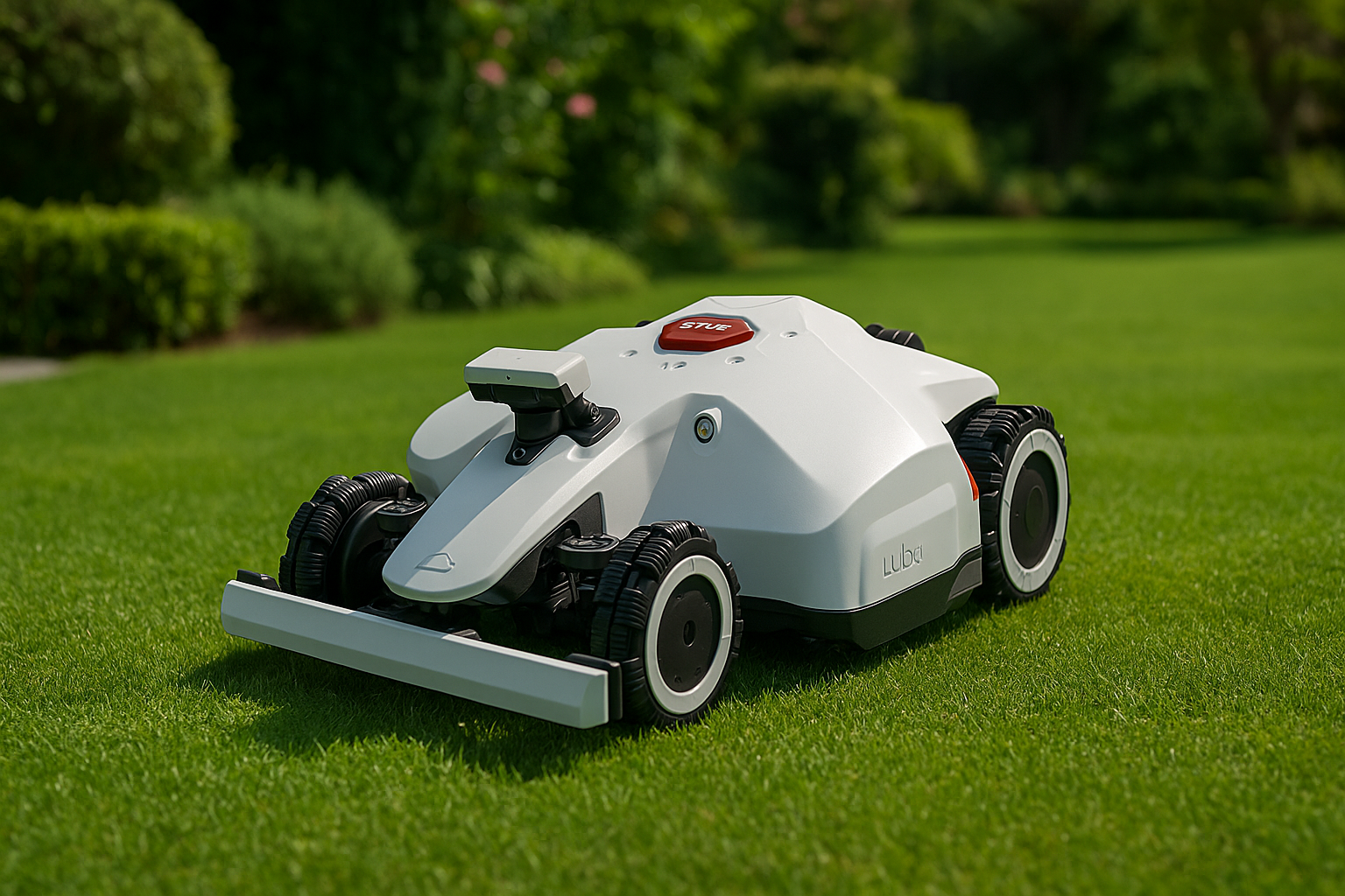 Robot cortacésped LUBA en jardín: opiniones y compra