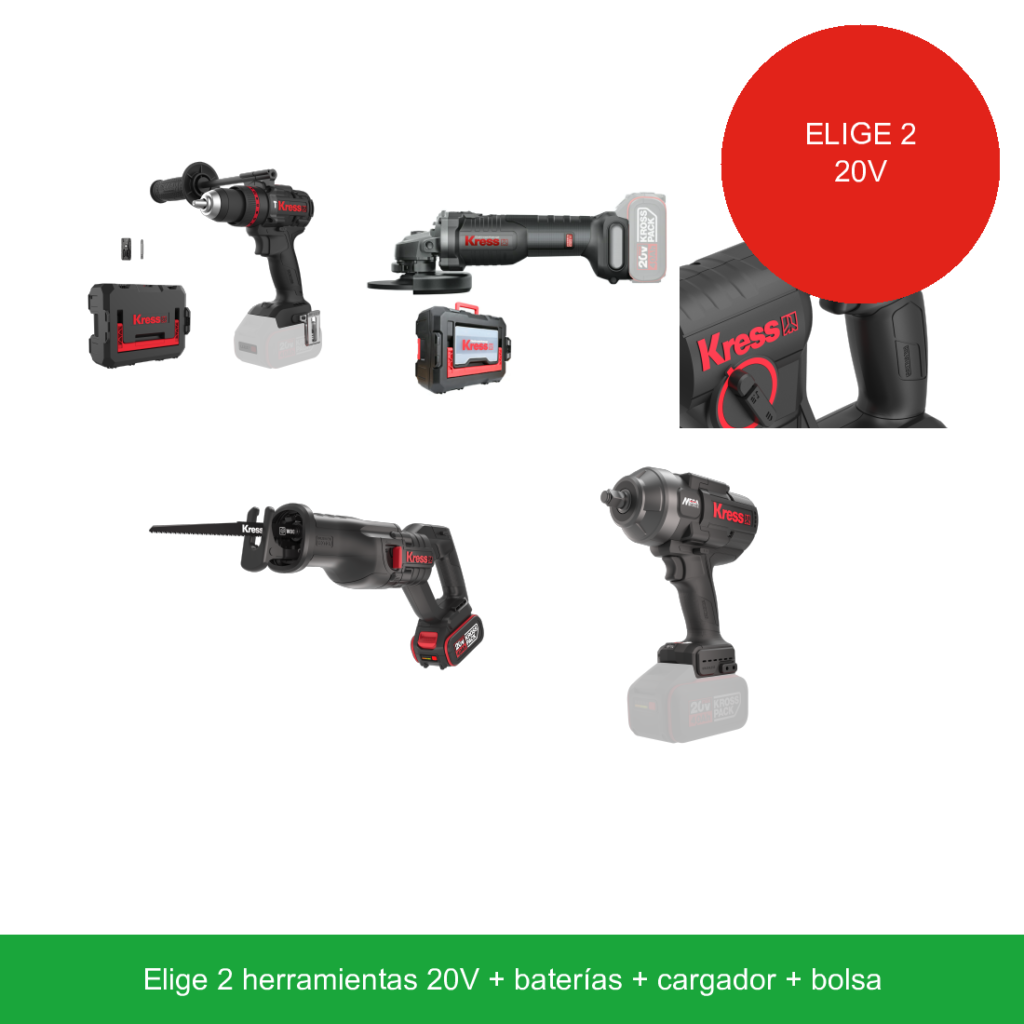 Kress combo — elige 2 herramientas 20V