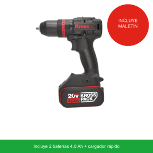 Kress KH370 — Taladro percutor sin escobillas 70 Nm 20V