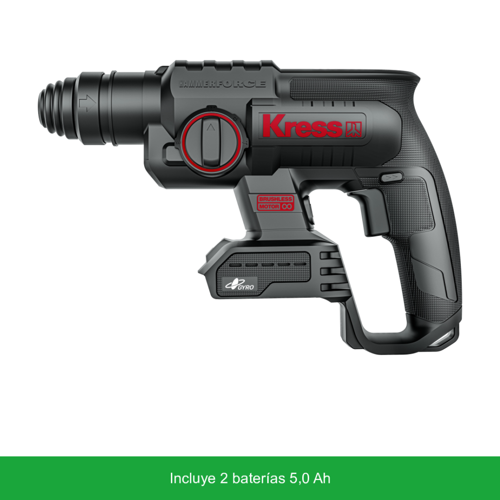 Kress KH381 — Martillo perforador sin escobillas 2 J 20V