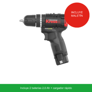 Kress KUC12 — Taladro atornillador con percusión sin escobillas 12V