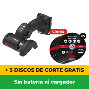 Kress KH805.9 — Mini amoladora sin escobillas 76 mm 20V (sin batería)