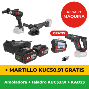 Kress — Combo con martillo de regalo (elige tu mini amoladora) · Oferta 5