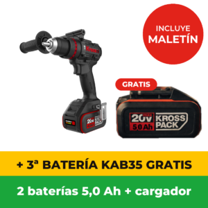 Kress KUC33.1 — Taladro percutor sin escobillas 95 Nm 20V