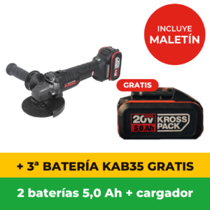 Kress KUH02 — Mini amoladora sin escobillas 115 mm 20V